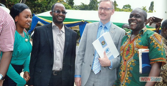 TAMA's Director, Mr. Paschal Nchunda with UN Resident Coordinator in Tanzania